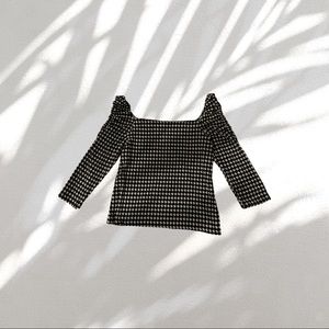 River Island Houndstooth top